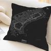 City Urban Route Cushion Cover Pillowcase Upholstery Sofa Throw Pillow Home Decor Pillowcas