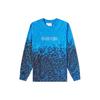 Pattern Print Crew Neck Pullover Long Sleeve T-Shirt Men Tops Blue FB3030-403
