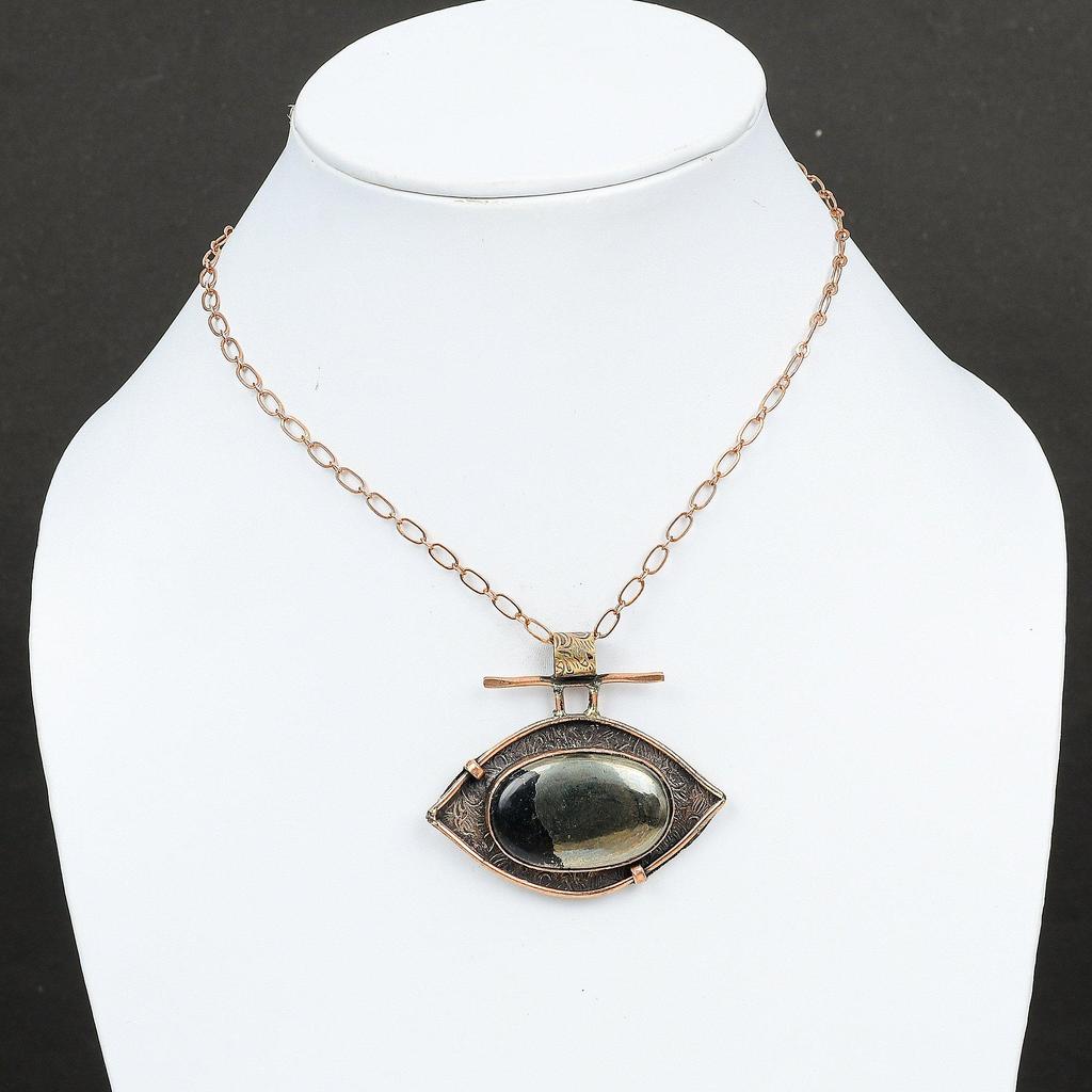 Пирит кулон медный кулон ювелирные изделия ручной работы натуральный драгоценный камень кулон свадебные украшения подарок женский кулон пирит медный ювелирные изделия подарок для мамы