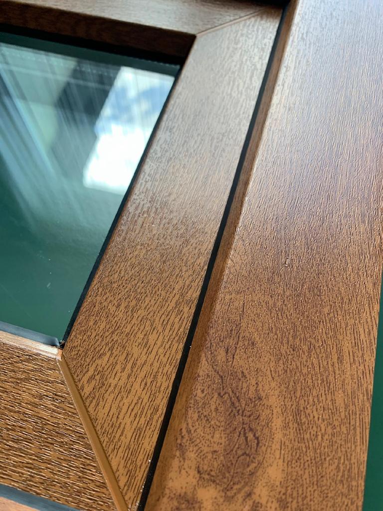 Pvc Window Golden Oak 50X60 Right New 500X600 Mm Tilt And Turn Double-Glazed