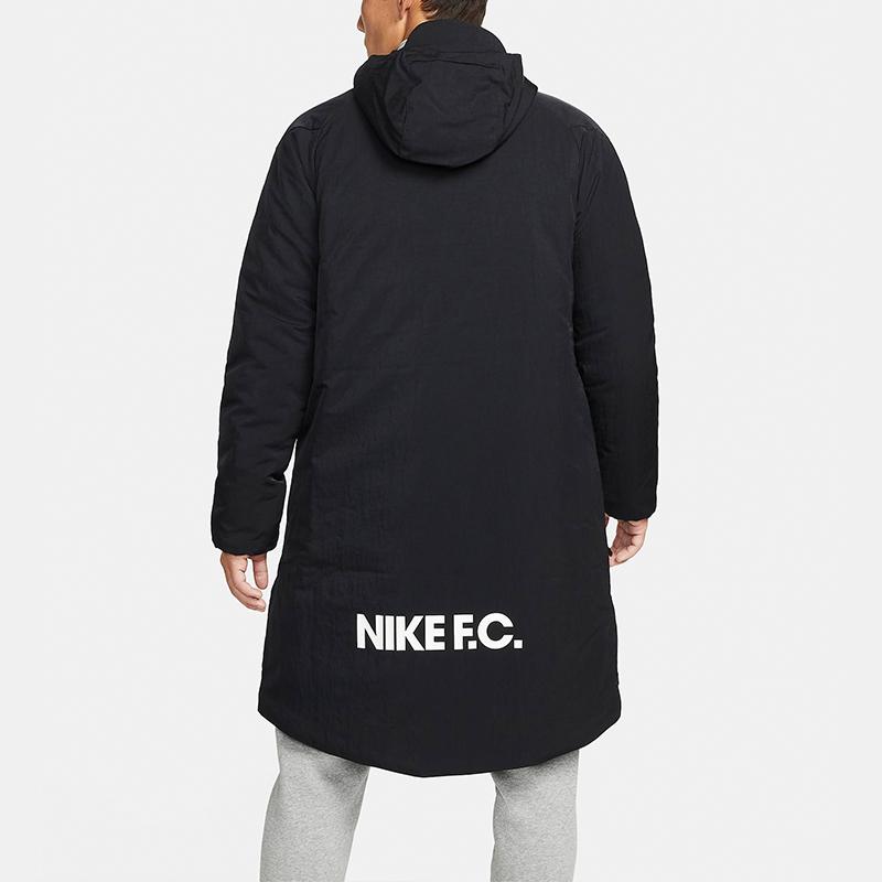 Nike Спортивная теплая куртка средней длины с капюшоном мужская куртка черного цвета DJ0992-010