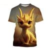 3D Cool Dragon Printed T Shirt Children Fashion Streetwear Tee Shirts For Men Unisex Harajuku Short Sleeves Cute Clothes Top
