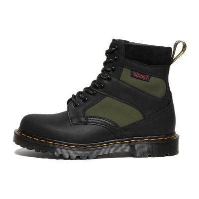 Доктор. Ботинки-шорты унисекс Martens из кожи с мягкой панелью Черные 27754002