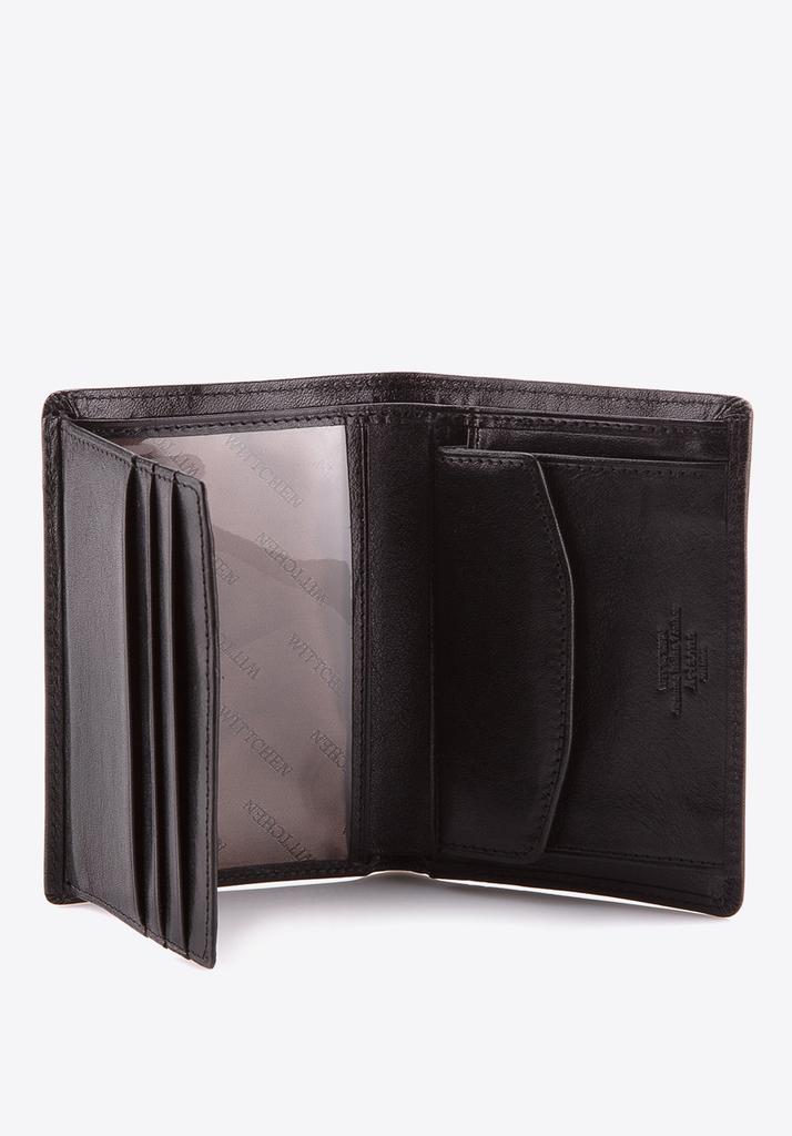 Wittchen Men's Leather Wallet With Coat Of Arms Vertical Black Natural Leather