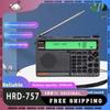 Радиоприемник Hanrongda Hrd-757 FM All-Band Bluetooth FM-радио Два Ips-экрана с картой Aux In Воспроизведение аварийного приемника Большая батарея