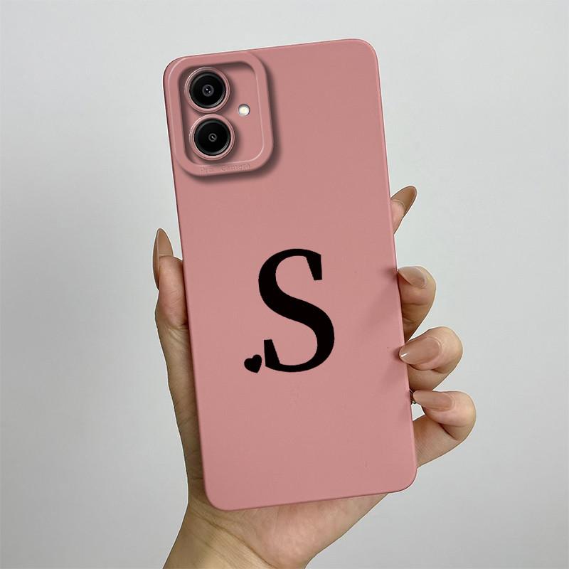 Чехол Для Samsung A07 Милые Буквы Любовников Мягкая Задняя Крышка Телефона Для Galaxy A07 4G Полная Защита Жидкий Силикон Ударопрочный Funda