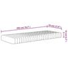 VidaXL Matelas en mousse moyennement doux 70x200 cm 373056