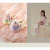 Girls Warm Fleece Lined Cotton Slippers With Heel Cover Cartoon Animal Design Indoor Use Fall Winter