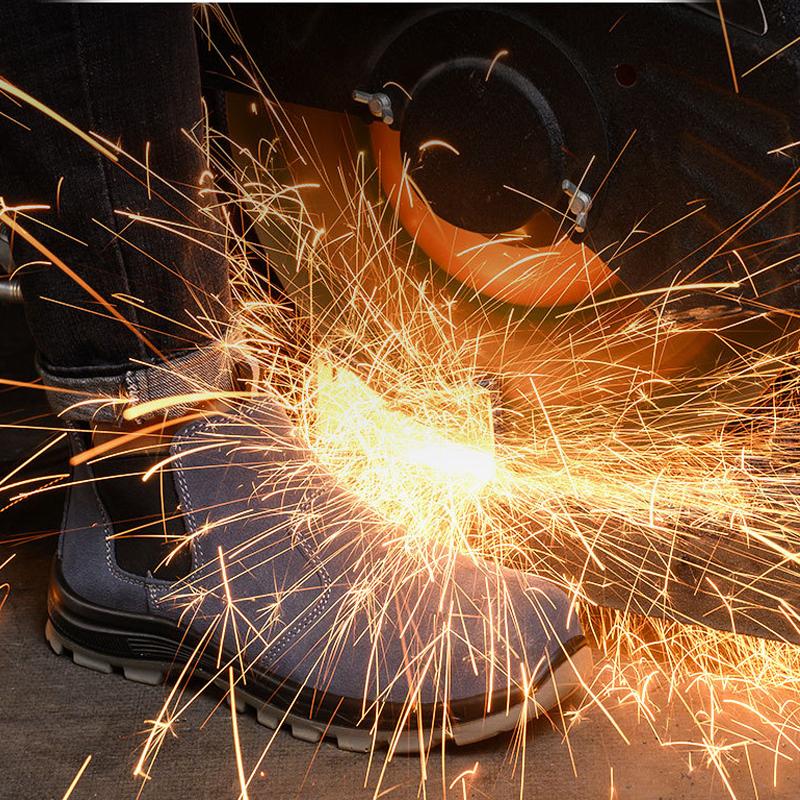 Мужские термостойкие сварочные ботинки, ударопрочные защитные ботинки, устойчивые к проколам рабочие ботинки, защитные ботинки, стальной подносок, неубиваемые ботинки