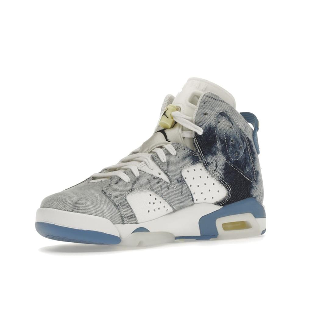 Детские кроссовки Air Jordan 6 Retro GS Washed Denim 2022 Blue White Dutch-Blue DM9045-100