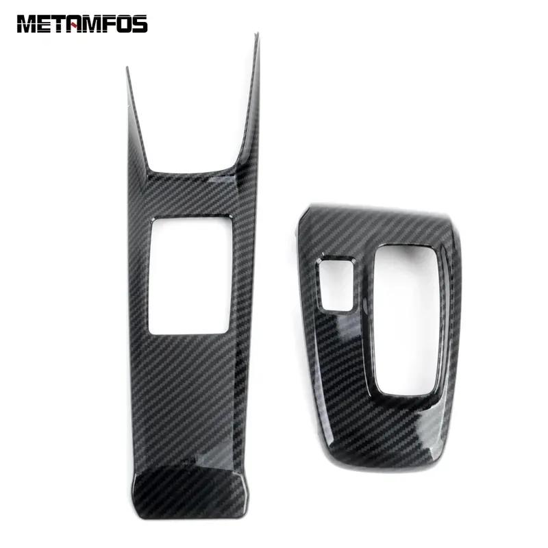 Center Console Gear Shift Box Panel Cover Trim Frame For Hyundai Sonata Carbon Fiber Accessories Car Styling