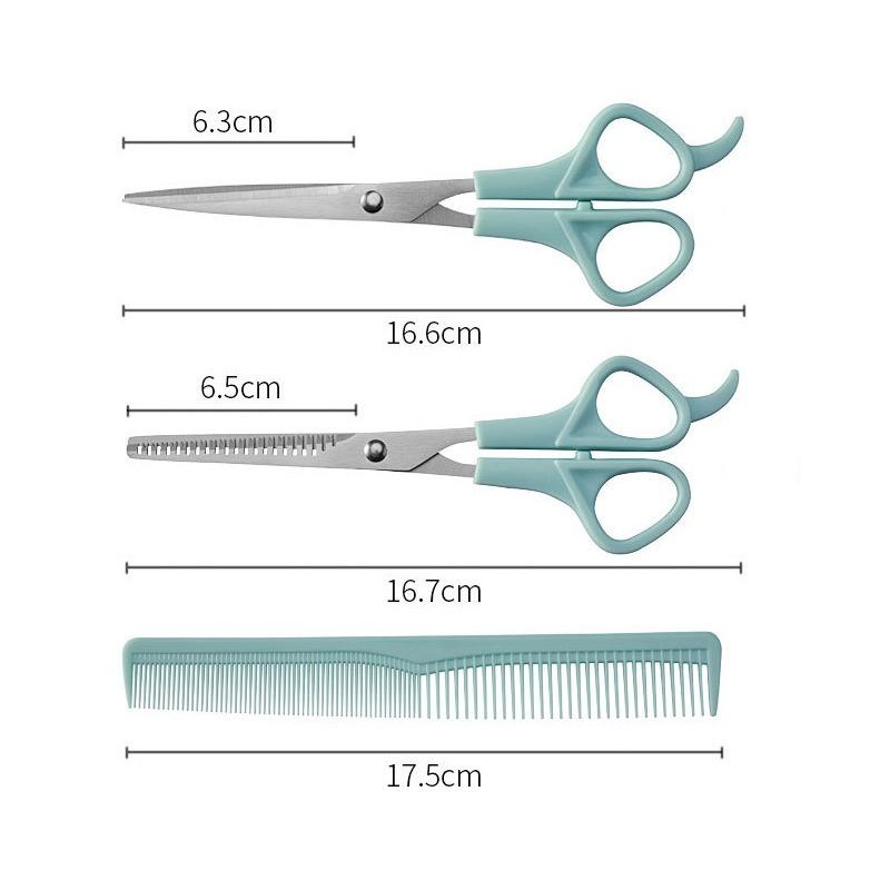 3Pcs/set Hairdressing Scissors Thinning Shears Hair Cutting Barber Scissors Flat Tooth Comb Set Salon Hair Styling Tools