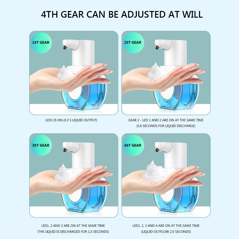 Настенный диспенсер для жидкого мыла, умный диспенсер для жидкого мыла с автоматическим бесконтактным инфракрасным сенсором, перезаряжаемый для кухни и ванной