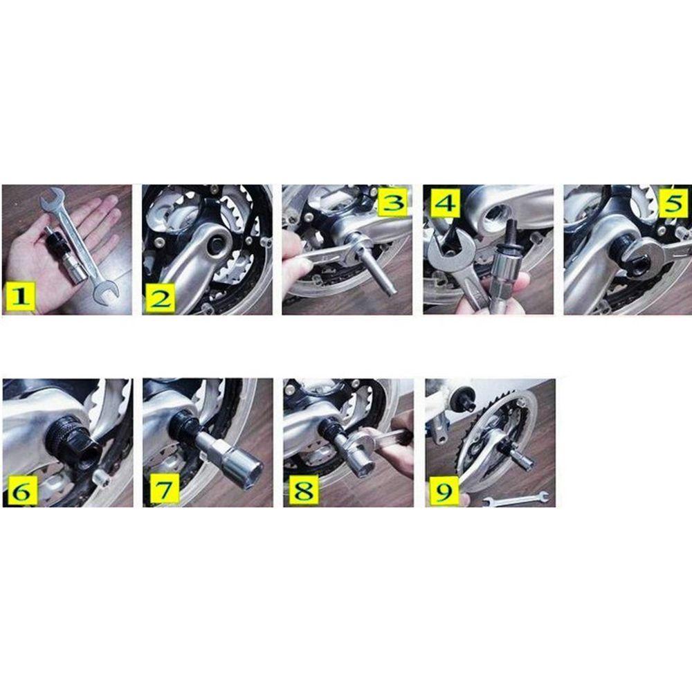 Cycling Crankset Bottom Bracket Remover Bike Crank Puller Carbon Steel Removal Bicycle Repair Tools