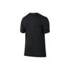 Jordan T Shirts Men's Black Crew Neck Moderate Straight Fit (Unisex) T-Shirts 866591 010