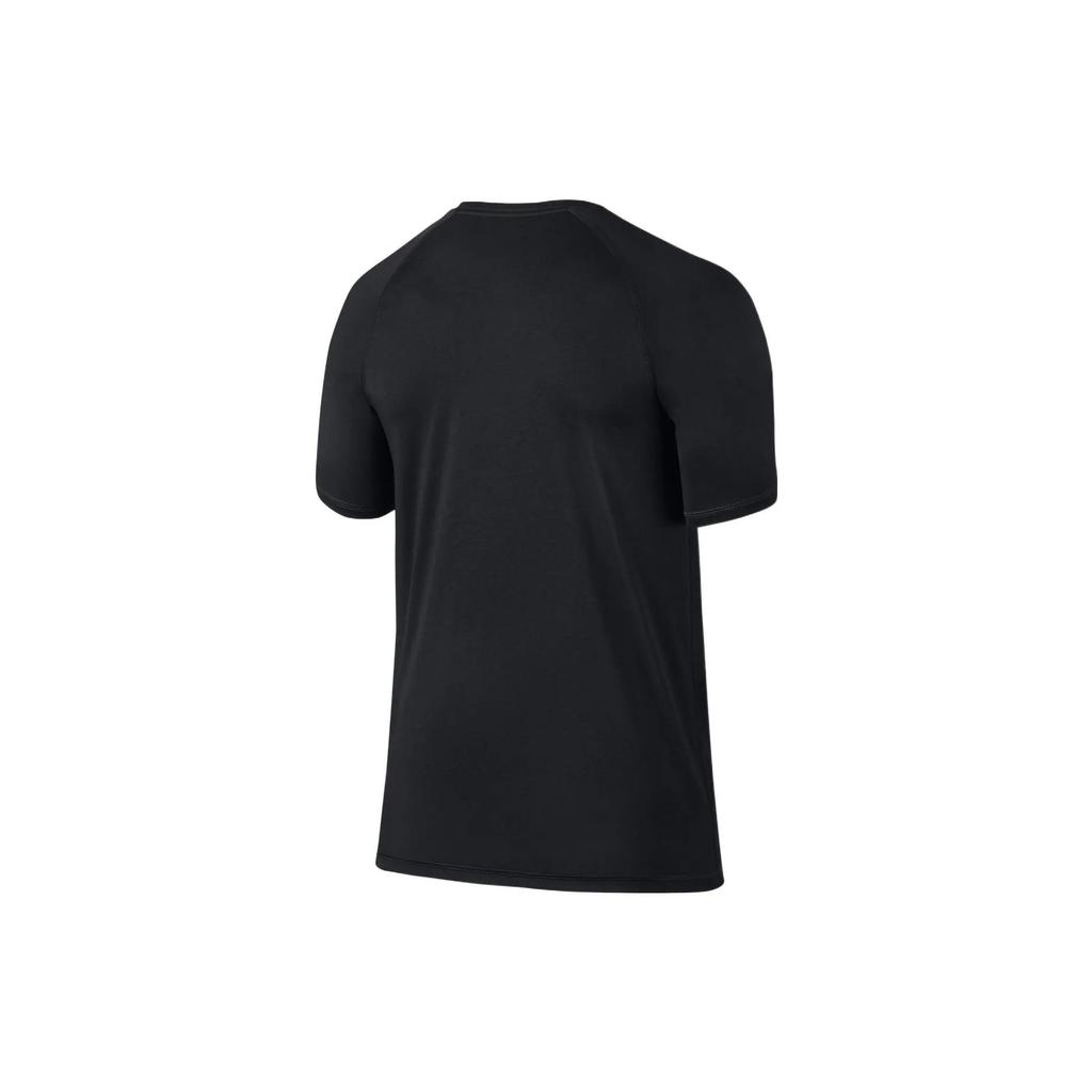 Jordan T Shirts Men's Black Crew Neck Moderate Straight Fit (Unisex) T-Shirts 866591 010