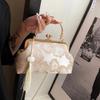 Vintage Embroidered Shoulder Bag Elegant Retro Tassel Small Square Wedding Party Handbag Luxury Designer Women Evening Clutch