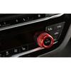 For BMW 5 Series G30 2018- Red Aluminum Middle Console Ac Knob Cover Trim 3X