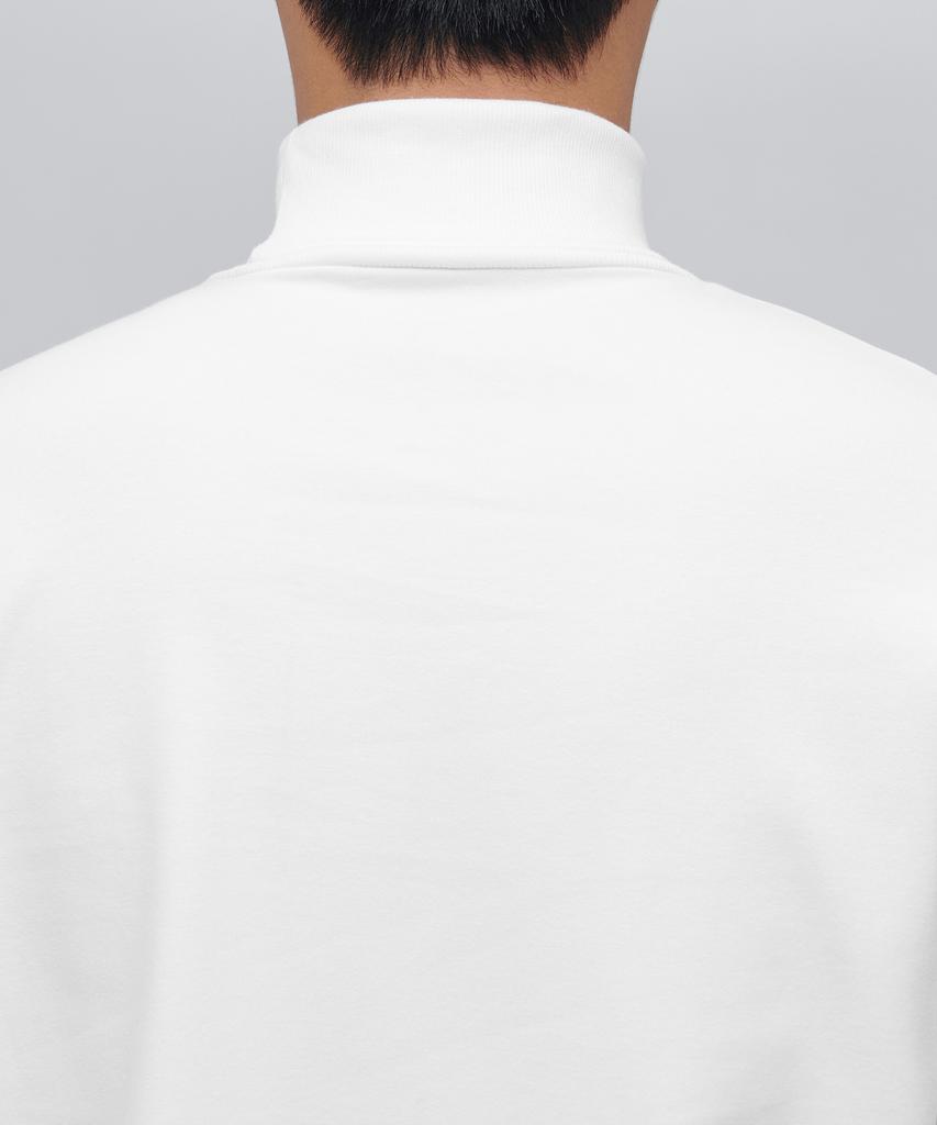 MUSINSA STANDARD Ponte Turtleneck Long Sleeve T-Shirt [Off-White]