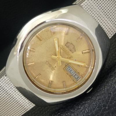 АВТОМАТИЧЕСКИЕ ВИНТАЖНЫЕ ЧАСЫ ORIENT 46941 ЯПОНИЯ МУЖСКИЕ ОРИГИНАЛЬНЫЙ ЦИФЕРБЛАТ a703437-1