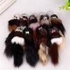 Simulation Fox Fur Pompon Keychain Animal Mouse Key Chain Car Hanging Key Ring