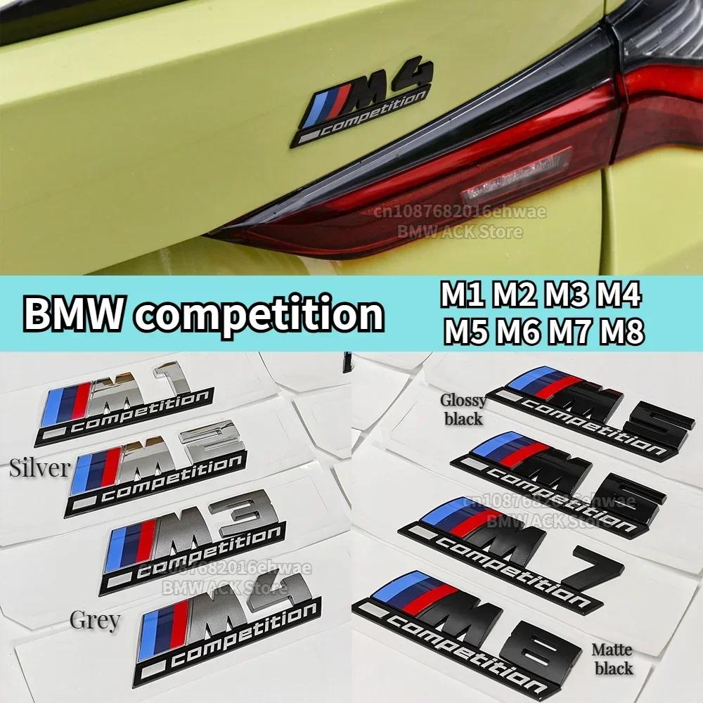 MLKQ6 Silver Grey Black M1 M2 M3 M4 M5 M6 M7 M8 COMPETITION Emblem for BMW Thunder Edition Car Trunk badge logo Sticker