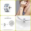 925 Silver Globe Airplane Charm Beads For DIY Bracelet Making Ladies Jewelry 3mm Design
