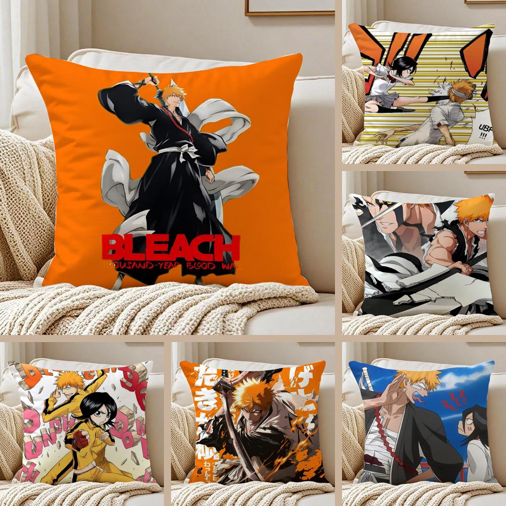 anime supernatural BBLEACH Cushion Cover Pillowcase Antidustmite living Room Sofa Decor Cushion Room