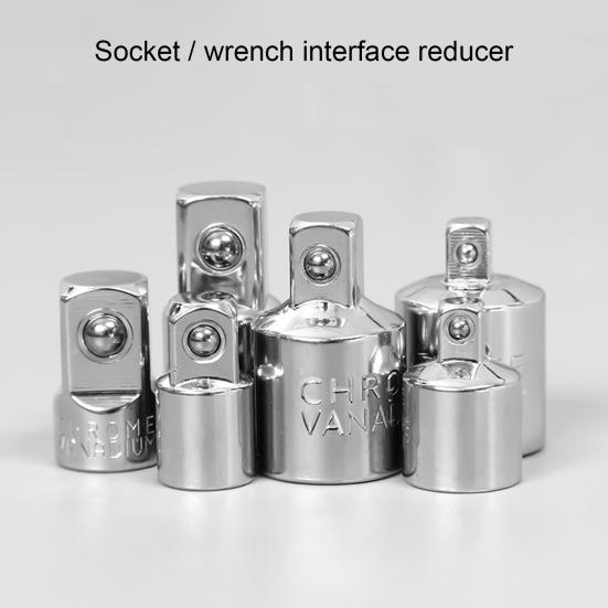 1/4inch 3/8inch 1/2inch Ratchet Wrench Adapter Anti-dropping Slot Corrosion-resistant Durable Professional Socket Converter Power Drill