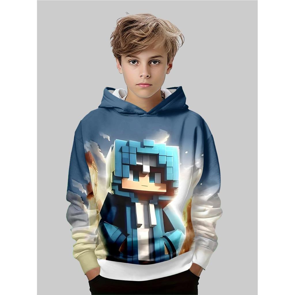 New Anime hoodie,3D Cartoon Children's Clothing for Boys and Girls, Long-sleeved Autumn Clothing, Suitable for Children Aged 5-14