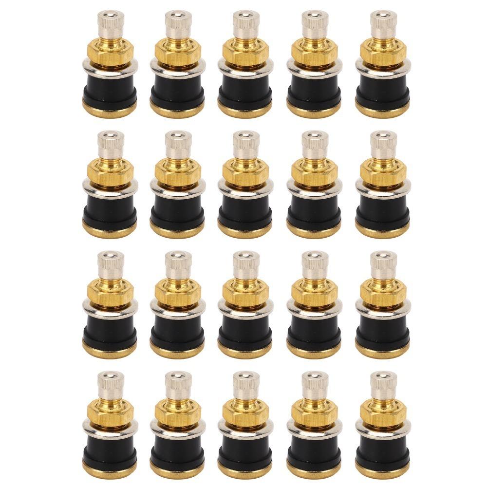 20PCS Brass Copper Valve Stems 1-1/8 Inch Truck Valve Stem New Brass Valve Stems Truck/Bus