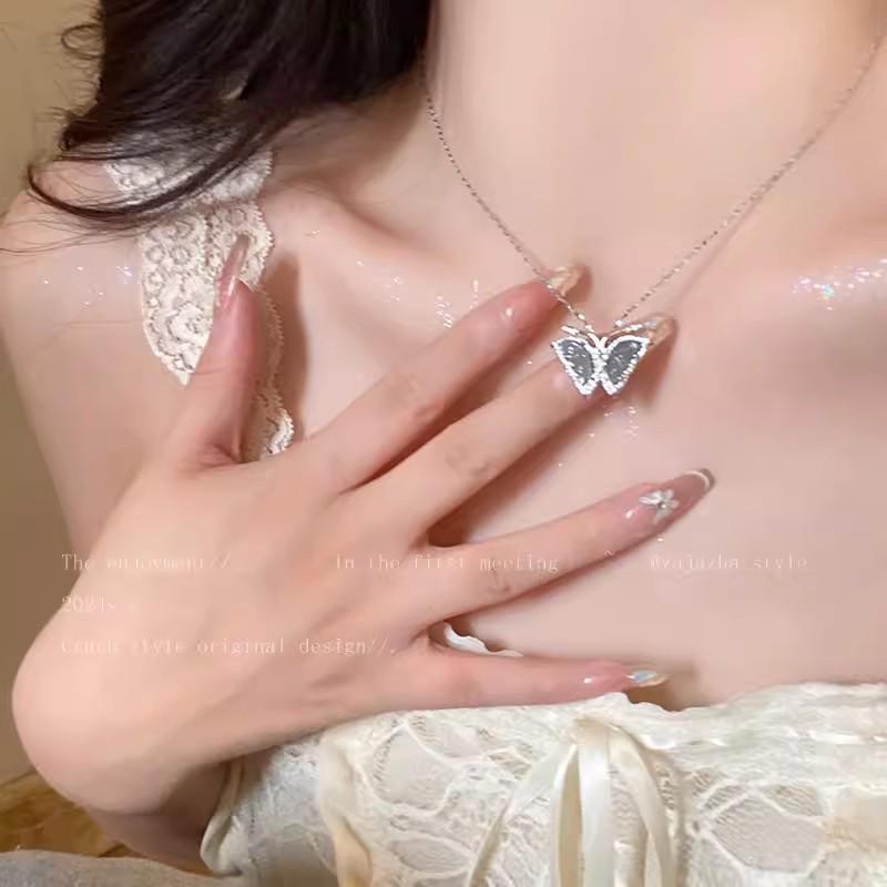 «Модное элитное жемчужное ожерелье: Универсальная цепочка на ключицу из титановой стали для женщин