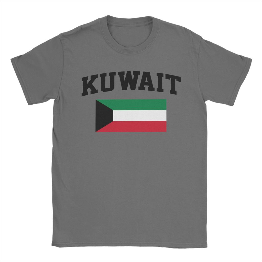 Kuwait Flag TShirt Unisex Funny Cotton Tee Shirt Round Collar Short Sleeve T Shirts Plus Size Clothes