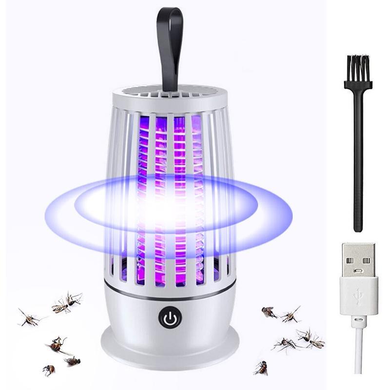Электронная защита от комаров для внутреннего и наружного использования, защита от мух, УФ-лампа от комаров 3600 В, средство от насекомых для дома, кухни, двора, кемпинга