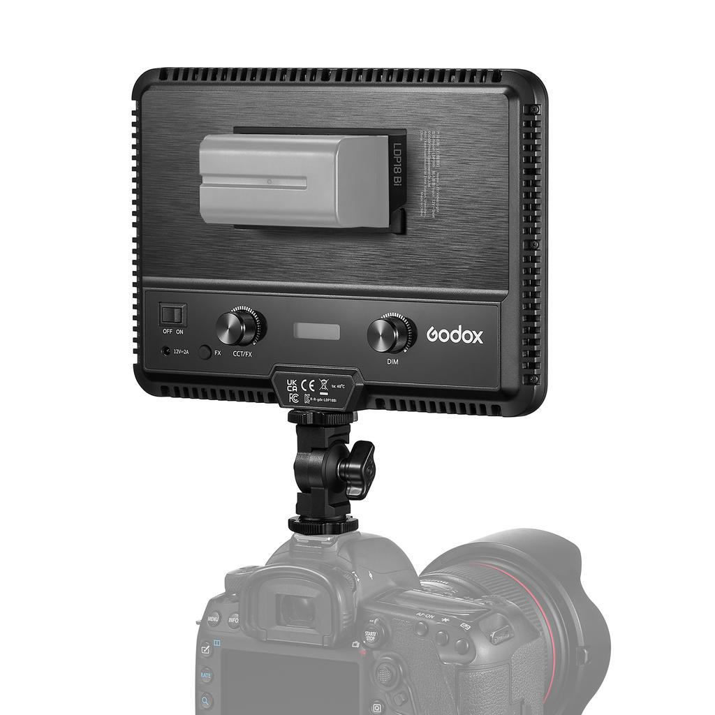 Godox LDP18Bi Светодиодная панель для видеосъемки и фотосъемки 22 Вт Светодиодная заполняющая лампа 2800K-6500K Двухцветная
