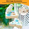Wood Foraging Platform Shape Bird Stand Platform Toy Chew Educational Toy for Pet Hamster Parrot Cage Accessories