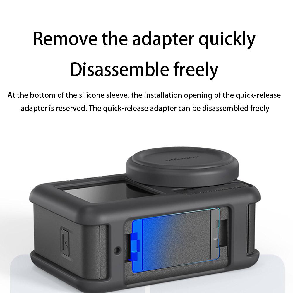 Для DJI Osmo Action 5 Pro силиконовый чехол полный защитный чехол чехол для объектива и шнурок силиконовый чехол аксессуары для камеры