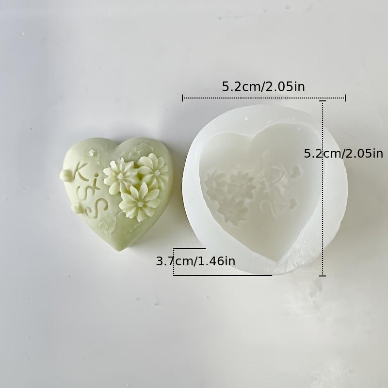 1шт силиконовая форма в форме сердца прозрачная форма для мыла ручной работы форма для свечей ко Дню святого Валентина форма для самостоятельного изготовления