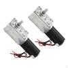 Micro DC Worm Gear Box Motor High Torque Speed Reduce Turbine 12V 160RPM, Pack Of 2