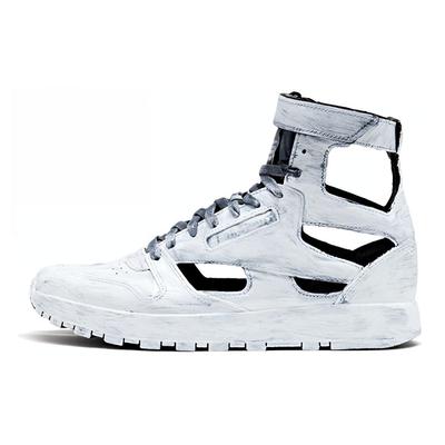 X Maison Margiela Classic Leather Tabi High Whiteout женские кроссовки черного цвета S39WS0099-P4242-H8666
