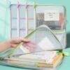 Transparent Transparent File Bag Multifunctional Document Bag School Office Supplies