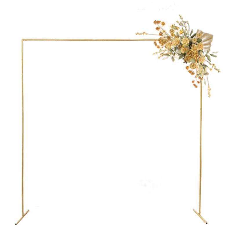 Popular 7.2ft Gold Wrought Iron Archway for Balloons, Photography, or Outdoor Wedding Aisles