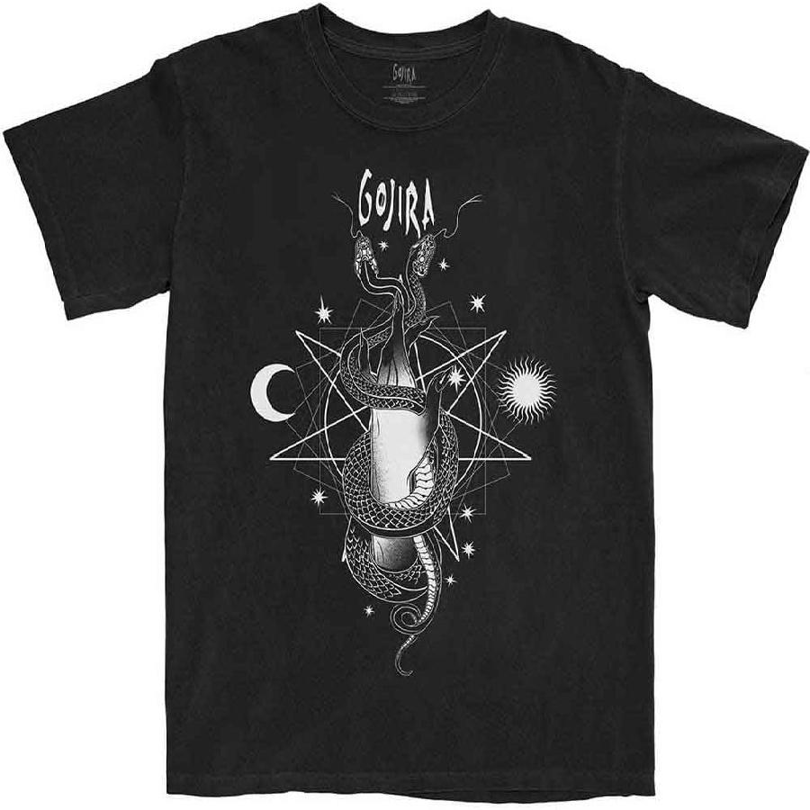 Официальная футболка Gojira Celestial Snakes мужская унисекс(1)
