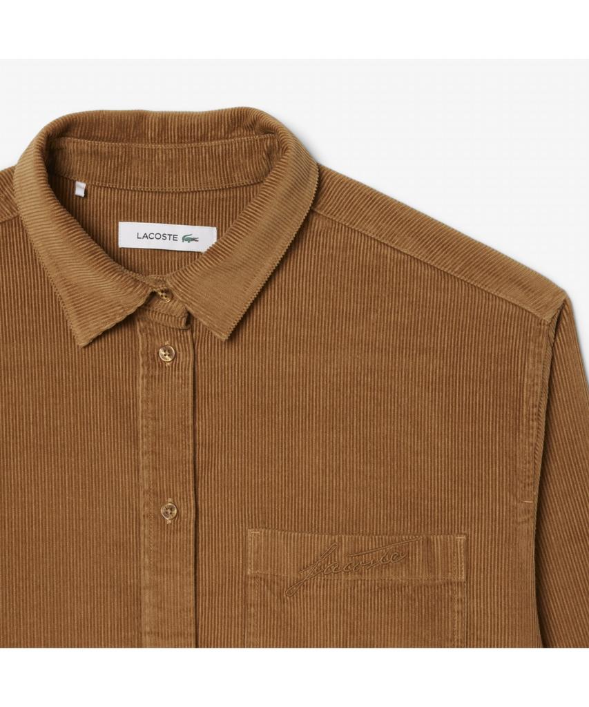 LACOSTE Женская вельветовая рубашка с вышитым логотипом Cf5336-55N Dpc