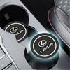 Interior Stickers 1/2Pcs Car Cup Holder Mat Anti Slip Coasters Pads Interior Accessories For Lexus LS LC IS350 ES300h ES300 IS25