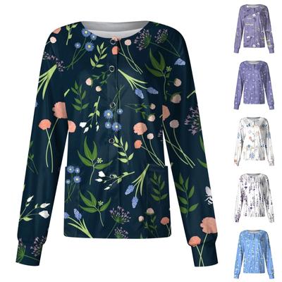 Женский однобортный защитный комбинезон с длинным рукавом и карманом, рабочий воротник-стойка, кардиган, куртка, топ