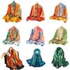 New Satin Silk Shawl Hijab Women Wraps Patchwork Scarf Lady Headscarf Stoles With Elegant Style Shawl Soft Pashmina