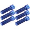 6 шт. M8x25 мм винт для рулевой колонки болт руля титановый сплав запасная часть для велосипеда аксессуар синий