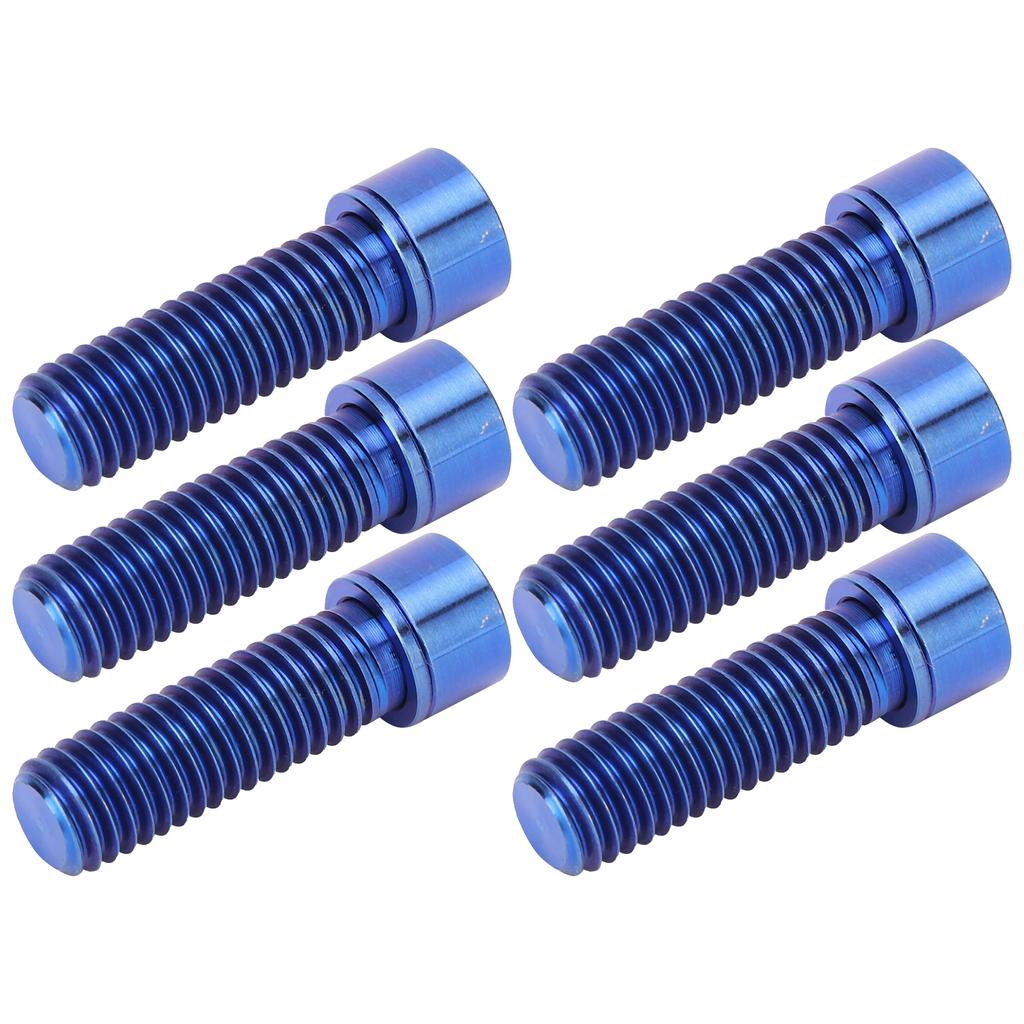 6 шт. M8x25 мм винт для рулевой колонки болт руля титановый сплав запасная часть для велосипеда аксессуар синий