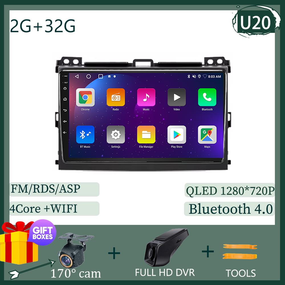 Android 14 для Toyota Land Cruiser Prado 120 2004 - 2009 Автомобильное радио Мультимедиа Авторадио Carplay Видеоплеер Навигация BT 5G